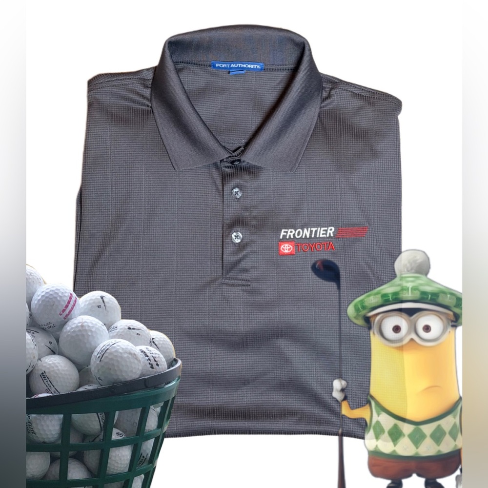 Like New Men's Charcoal Polo Golf Shirt Large